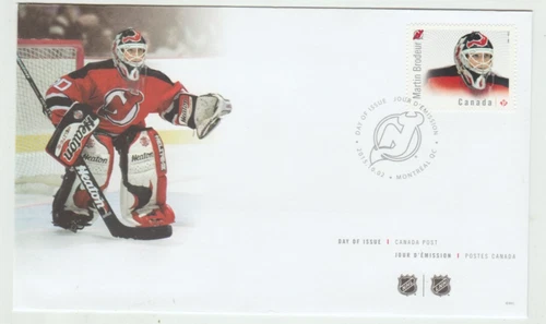 Hockey Great Canadian Goalies 2015 Martin Brodeur New Jersey Devils FDC