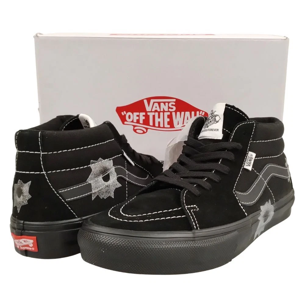 SUPREME ×VANS Nate Lowman Skate Grosso Nate noir US10 = 28 cm authentique / 45044