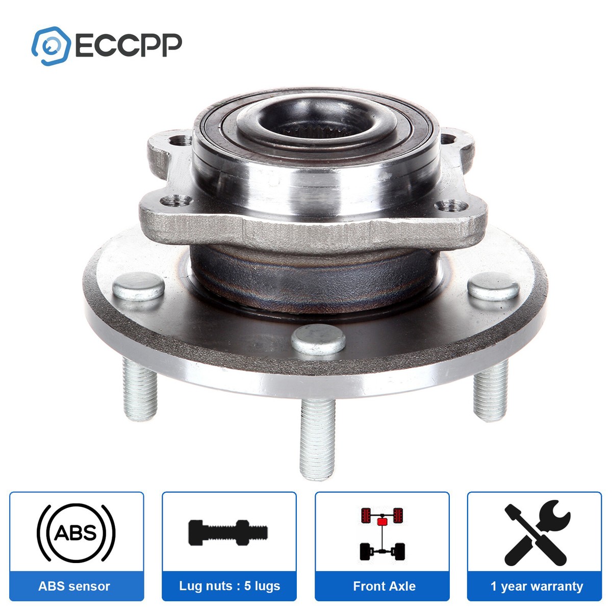 cheap outlet price 2X REAR WHEEL 09-18 Assembly BEARING & Rear HUB Journey and f