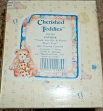 Cherished Teddies 911410- PATRICK "Thank You For A Friend That's True "- NIB