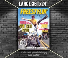 Freestylin Magazine issue #1 Freestyle 1984 banner Ron Wilkerson banner 2'x3'