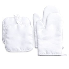Sublimation Blank Oven Mitts Set Gloves and Sublimation Blank Pot Pad for8103