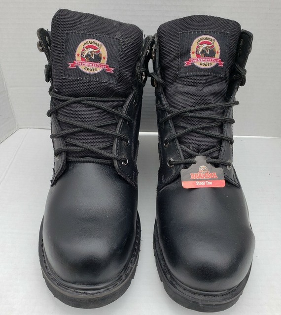 mens black suede work boots