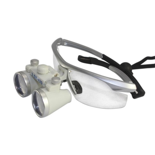 Dental 3.5X 420mm Surgical Binocular Loupes with Dentist LED Head Light Headlamp - Picture 8 of 11
