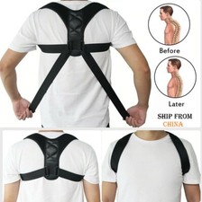 Medical Adjustable Back Posture Corrector Clavicle Spine Shoulder Lumbar Brace