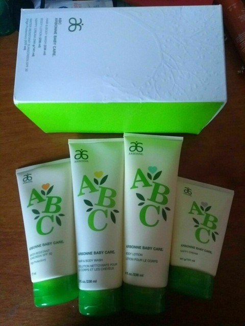 arbonne baby care set