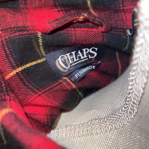 Chaps Performance flannel shirt Size XL red multi plaid Button Up - Picture 5 of 8