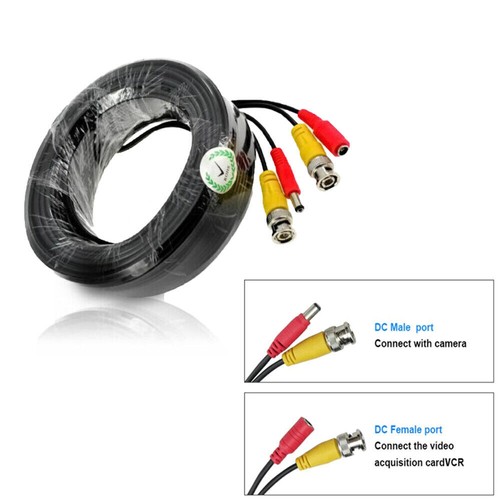 Cable de extensión de grabación de video DVR para cámara de seguridad CCTV 5M-50M BNC DC cable de alimentación - Imagen 7 de 24