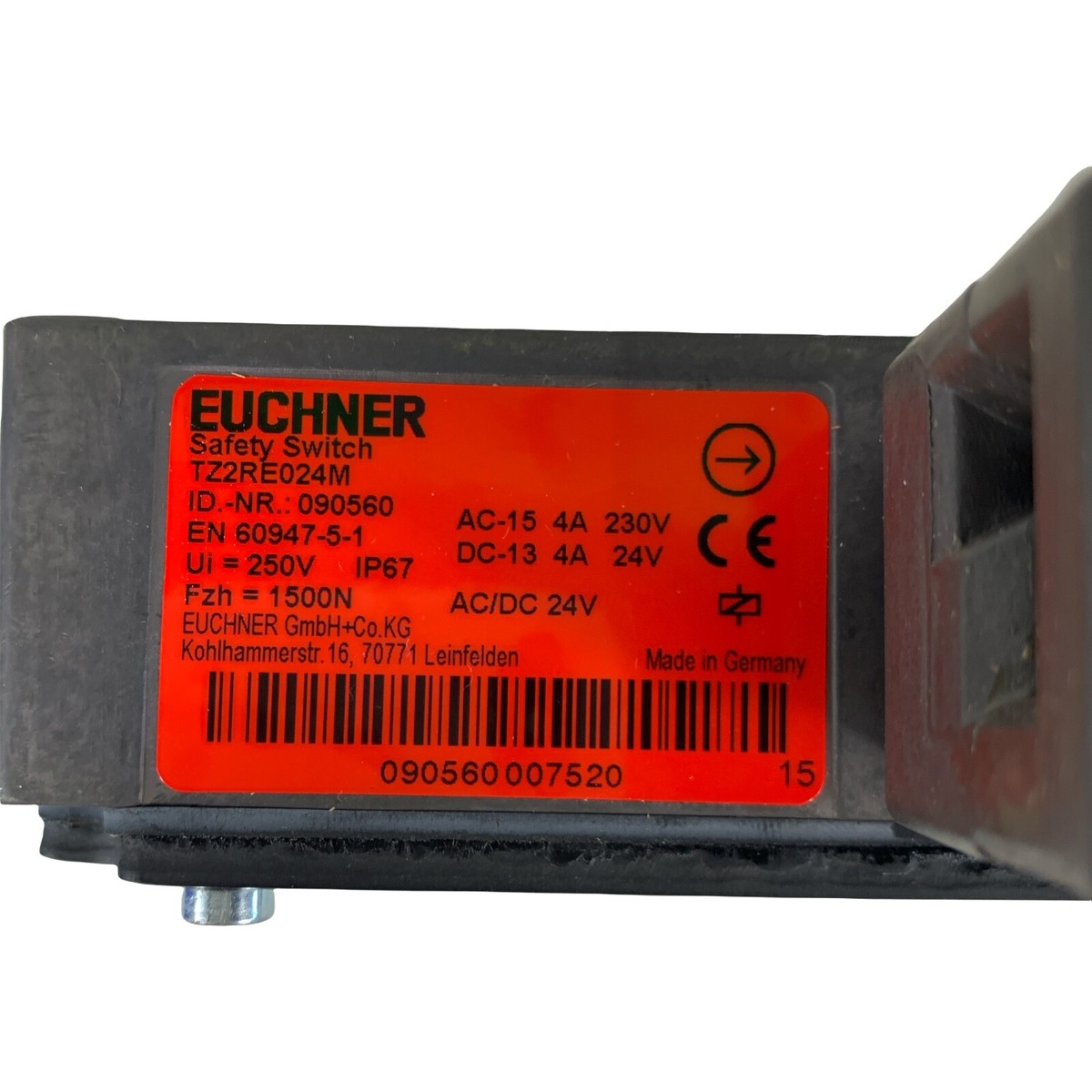 EUCHNER 090560 TZ2RE024M Safety Switch - for sale online | eBay