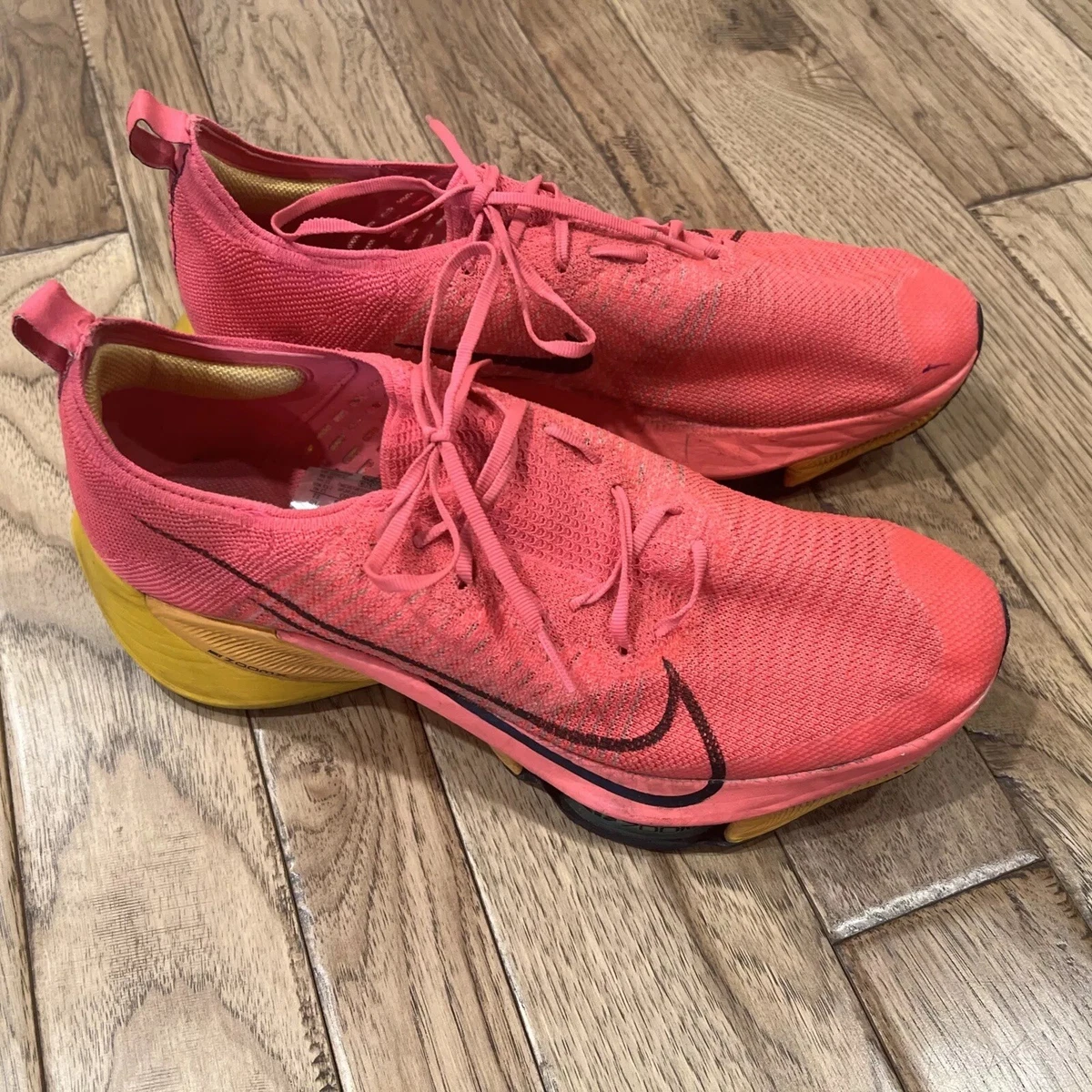 Size 15 Nike Air Zoom Tempo NEXT% Flyknit Hyper Pink Orange Mens CI9923-600 Buy Nike Mens Air Zoom Tempo Next% Fk-Hyper Pink/Black-Laser  main image 3