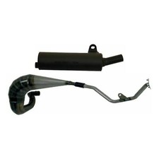 Complete GIANNELLI Black Exhaust For Kawasaki 125 KMX 1982-2001