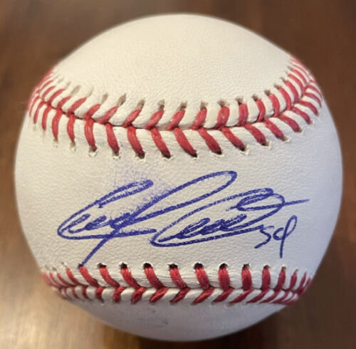 Carlos Carrasco Signed baseball w/ PSA/DNA COA - Picture 1 of 3