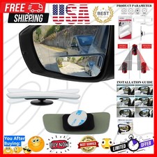 Hd Frameless Blind Spot Mirrors - 360 Adjustable For Ultimate Safety - 2 Pack
