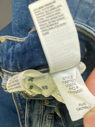 Lucky Brand Jeans Size 6/28 Ankle Mid Rise Skinny Ava Blue Stone Wash - Picture 6 of 8