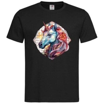 T-Shirt Einhorn Fabelwesen Pferd Märchen Unicorn Kuscheltier Traumland 401755s