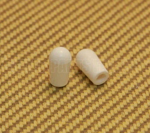 SK-0040-025 (2) White Toggle Switch Tips Guitar/Bass Gibson/Switchcraft
