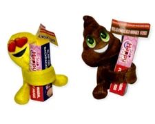 2 NEW Slap Happy Babies Plush Bracelet Bag Backpack Hugger Heart Eyes Poo Baby