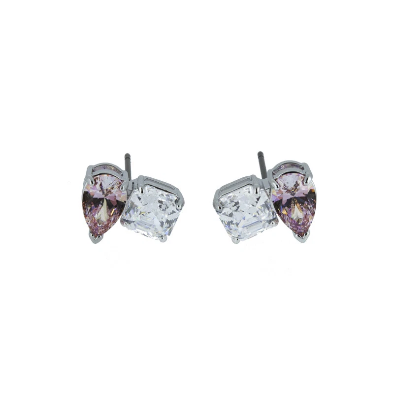 Swarovski Attract Soul Earrings Pink White Pierced 5517118