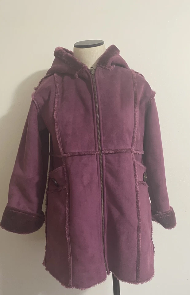 Abrigo Chaqueta Widgeon Niñas Talla 12 Imitación Piel y Gamuza Foto 2 de 4