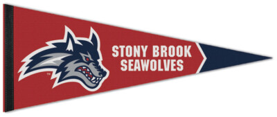 STONY BROOK UNIVERSITY SEAWOLVES Official Premium Felt NCAA 12x30 Team PENNANT