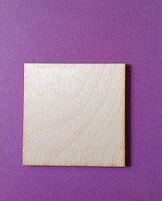 WOODEN LASER CUT SHAPES - SQUARES - Multiple Sizes - Made in U.S.A.