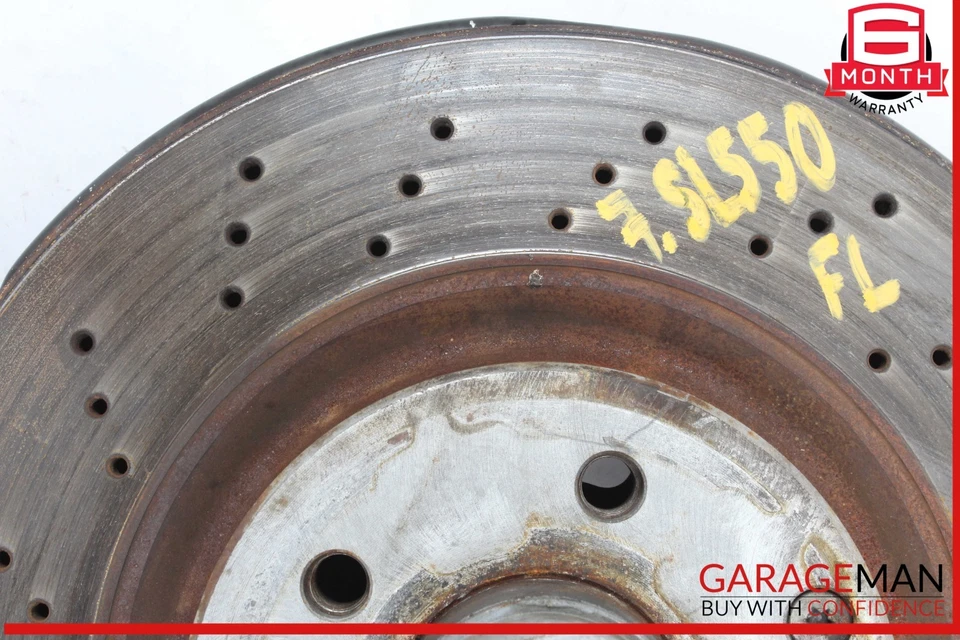 03-12 Mercedes R230 SL550 Nudillo husillo delantero izquierdo lado conductor con rotor de disco Foto 4 de 4