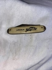 Vintage Lincoln Automobile Advertisement Pocket Knife 1956 Made In The USA