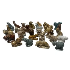Wade Whimsies England Mixed Lot of 24 Red Rose Tea Animal Miniatures Figurines
