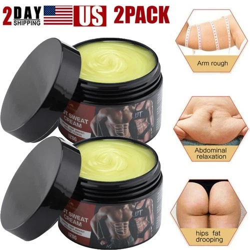 2x Anti Cellulite Fat Burner Loss Weight Belly Slimming Cream Body Sweat Hot Gel