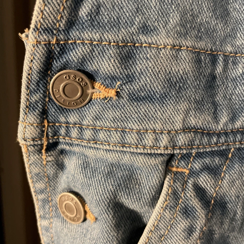 Mono con tirantes vaquero azul talla 6 de ASOS para mujer  Foto 3 de 4