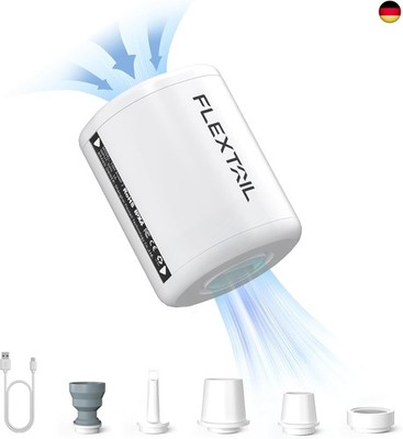FLEXTAILGEAR Tiny Pump 2, Elektrische Luftpumpe Mit 1300 mAh Akku, Tragbare