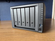 Synology DiskStation DS1520+ 5-Bay NAS Enclosure, Black, Gigabit, NVMe/USB