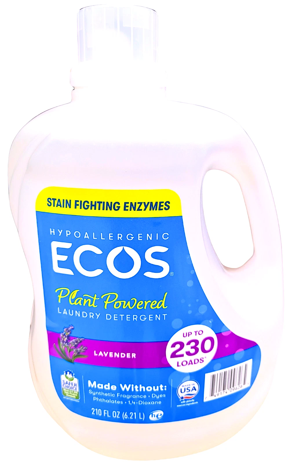 ECOS Hypoallergenic Liquid Laundry Detergent + Enzymes Lavender Scent 210 Fl Oz
Opens in a new windo