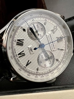 Eberhard Chrono 1887 Automatik Fly-Back 31082 4 Full Set Chronograph NO RESERVE