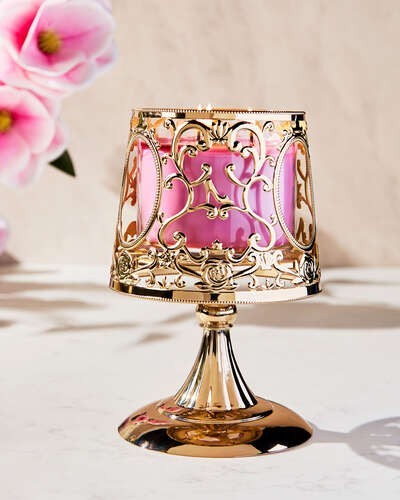 Bath & Body Works Disney Princess Gold Royal Lamp 3-Wick Candle Holder