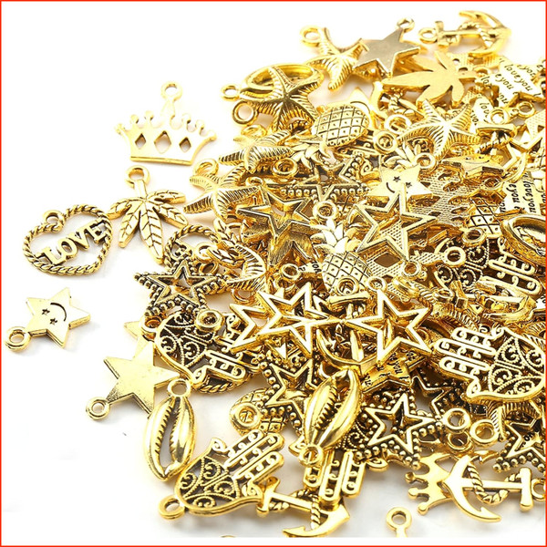 Charms AnhäNger Schmuck Basteln Antik Silber Gold FüR Armband Halskette Ohrringe-image
