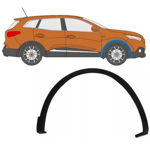 Front wing trim for Renault Kadjar 2015- / Right