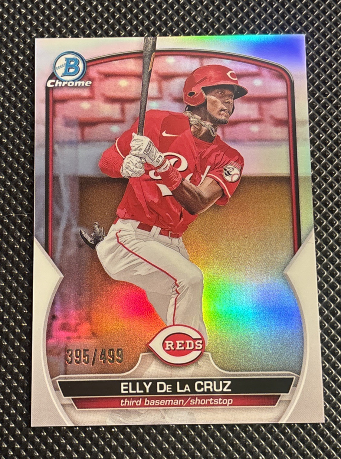 Elly De La Cruz 2023 Bowman 395/499 Chrome Prospects Refractor Reds #BCP-65