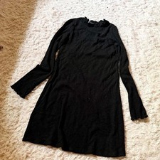 American Eagle Classic Little Black Dress Ruffle Hem Womens S Minimalist Capsule
