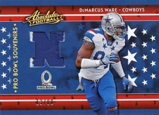 DeMARCUS WARE ( 2-COLOR ) PRO BOWL JERSEY ( GOLD ) CARD COWBOYS HOF DE #13/80