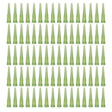 210Pcs 14GA Plastic Tapered Pinhead, TT Blunt Dispensing Needle, Olive Green