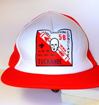 Tuckahoe Boy Scout Trucker Hat Snapback Mesh Cap Section 5-B Conclave 1983 Troop