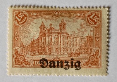 Danzig Stamp, 1920, sc#10, Mint, Hinged, OG