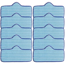 10 Pack Microfiber Pad Compatible with Dupray Neat Steam Cleaner - Durable, R...
