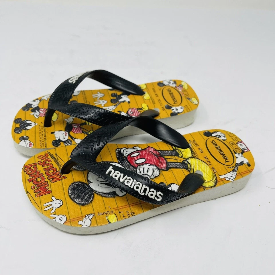 Havaianas Toddlers Sz 11/12C Mickey Mouse Flip Flops Beach Vacation  - Image 4 of 4
