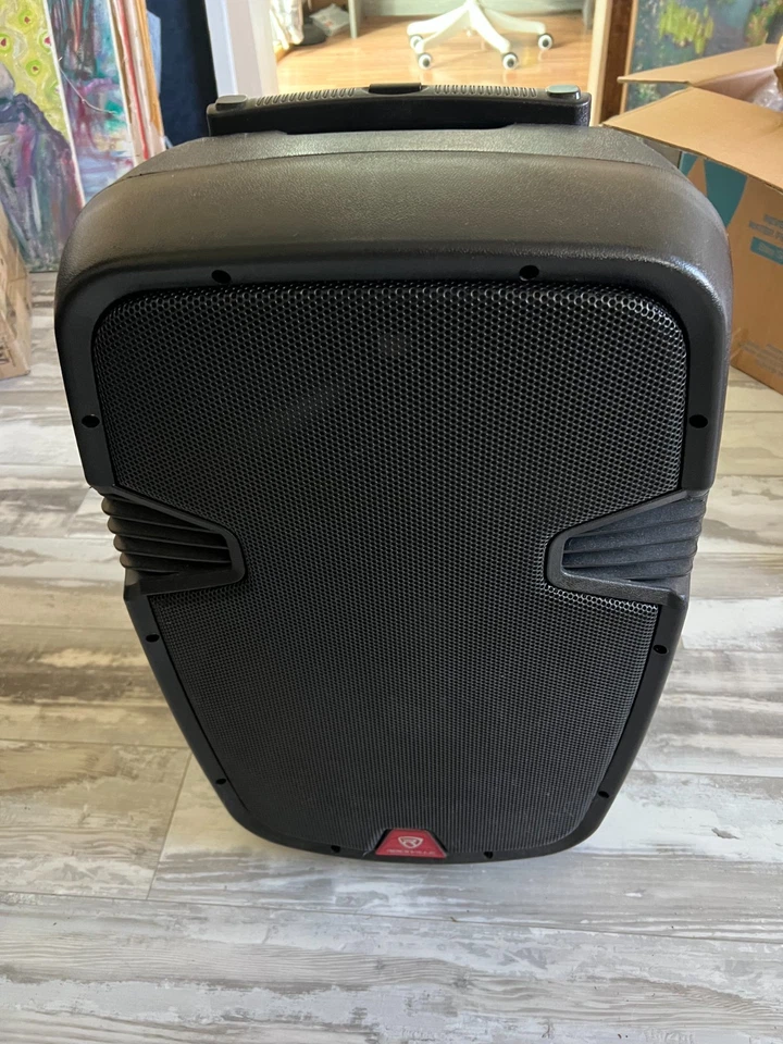 Rockville RAM15BT 15" Rechargeable Powered 800W PA DJ Speaker, 2 Mics, Bluetooth - Image 4 of 4