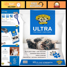 Ultra UnScented Clumping Clay Cat Litter 40 lb - Odor Control, Low Dust, Easy Cl