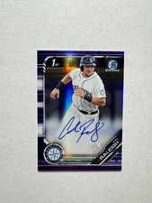 2019 Bowman Chrome #CPA-CR Cal Raleigh 1st Rookie RC Purple Refractor Auto /250