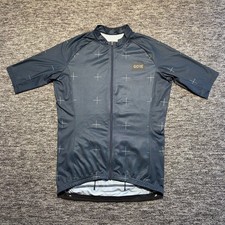 Gore Bike Wear Daily Cycling Jersey Mens Small Orbit Blue White Short Sleeve