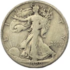 1929-D Walking Liberty Silver Half Dollar 50c Fine FN F/VF+